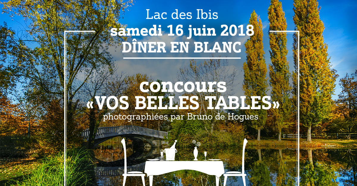 5e Dîner en Blanc du Vésinet samedi 16 juin : carte blanche au photographe Bruno de Hogues